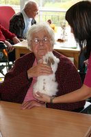 Tierbesuch im Pflegezentrum